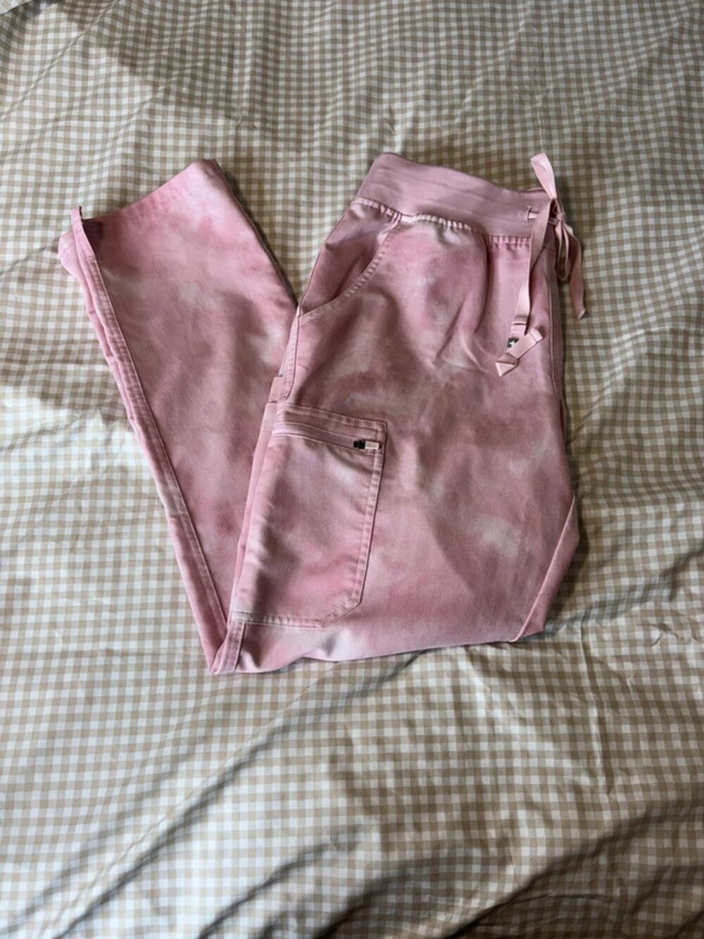 Figs Yola Pants in Marble Rose